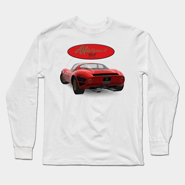 Alfa Romeo 33 1968 Back Long Sleeve T-Shirt by PjesusArt